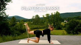 45 Minute Pilates & Barre | resistance band fusion workout