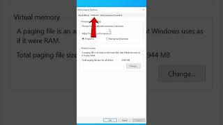 Set Paging File Size in Windows