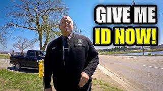 Insane Officers Make A BIG Mistake!! I.D. Refusal - First Amendment Audit FAIL