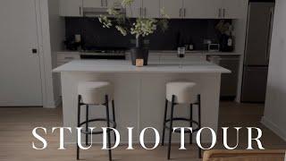 STUDIO TOUR | minimal decor, calm aesthetic, safe space, neutral home