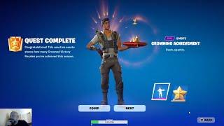 My New Emote in Fortnite 1st Crown Win #emote #winning #fortnite #fps