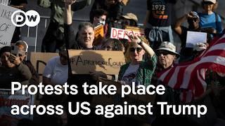 US: Protests against Trump take place on Presidents Day | DW News