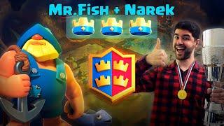 Mr.Fish  + Чемпион России = СУПЕР ШОК Контент!   ▶ CLASH ROYALE