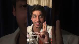 anuj clarifying about scripted controversy and his gf live #anujrehan #anujrehanmusic #tanishkabahl