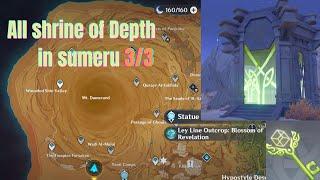 All shrine of depth in Desert of hadramaveth locations ( sumeru ) | genshin impact |