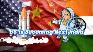 Starship Explodes, US Space Plans Delayed, Becoming Like India, Struggling to Rival China！