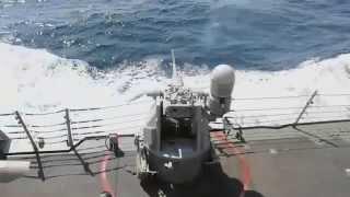 MK 38 25mm gun live fire exercise