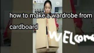 how to make a wardrobe from cardboard