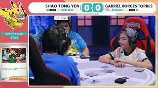 ポケモンWCS2023 - SHAO TONG YEN選手 vs GABRIEL BORGES TORRES選手【ポケモンワールドチャンピオンシップス2023 カードゲーム部門 ジュニアリーグ】