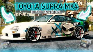 DRIFT LIVERY DESIGN TUTORIAL FOR TOYOTA SUPRA | CAR PARKING MULTIPLAYER NEW UPDATE