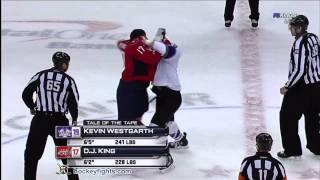 Kevin Westgarth vs D.J. King Feb 12, 2011 - LA feed