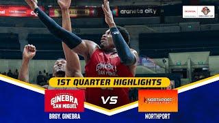 BRGY. GINEBRA vs. NORTHPORT SEMIS G5 | 1ST QUARTER HIGHLIGHTS | PBA SEASON 49 COMMISSIONER’S CUP