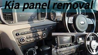 How to remove the head unit Kia Sportage panel removal @maxaudiopro #car