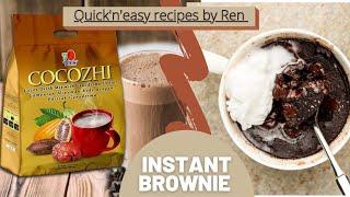 1 min mug Brownie, no cocoa powder, Chocozhi Brownie, DXN brownie, Cooking without fire, @RenitaPais