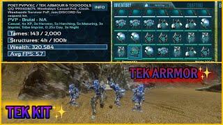 ( ARK MOBILE ) We joined server  TEK KIT Tek Arrmor