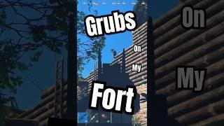 GRUBS Infested my FORT #rust #gaming