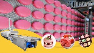 Full matic Industrial snack machine macaron production line macaron cake making machine