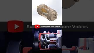 Swash Plate Mini AC Compressor | #solidworks Design #shorts | Master CAD Studio #3danimation