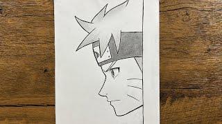 Easy anime drawing | How to draw Naruto uzumaki step-by-step