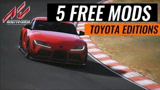 5 FREE MODS Toyota Editions // ASSETTO CORSA