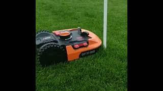 Робот газонокосилка WORX Landroid WR155E.  Принцип работы датчика от столкновений ACS