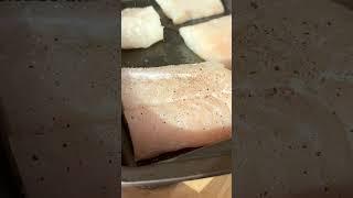 seafood counter series episode 10: cod! 🫡 this is a scallion butter roasted cod with white wine &