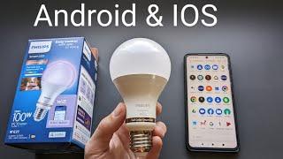 Connect & Pair Philips WIZ Lights Smart LED Bulbs to Phone App ( Android & iPhone)