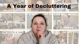 One Year of DECLUTTERING Progress | Having less has SAVED me.