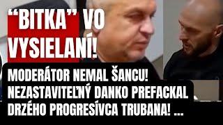 Náhly skrat vo vysielaní! Danka nezastavil ani moderátor! Takto napadol Trubana pred kamerami