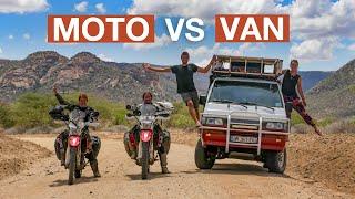 MOTORCYCLE vs VAN : What is the best? Advices before a road trip