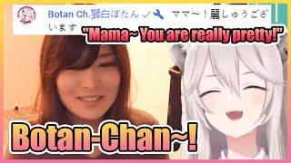 Botan Showing Up to Her Mama’s Face Reveal Stream to Show Support【VTuber】