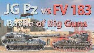 WOT Blitz Face Off || Jg. Pz. E 100 vs FV215b 183