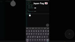 Japan flag in web design  |  #webdevelopment #japan #flag #shorts