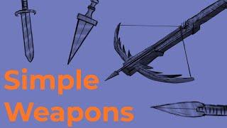 Simple Weapons in D&D 5e