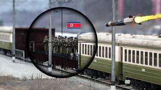 GREAT AMBUSH! Russian Train Carrying North Korean Soldiers Hit by Ukrainian Forces