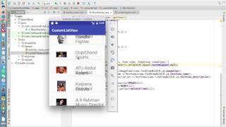 Android Studio Tutorials - 44 : Custom ListView in Android