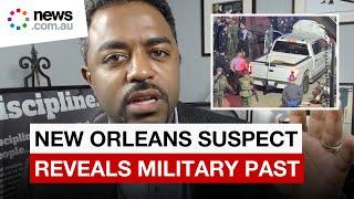 New Orleans suspect reveals military background in resurfaced video