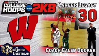 Caleb Booker Career Legacy | College Basketball 2K8 | Livestream 30