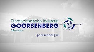 Fijnmechanische Industrie Goorsenberg | Bedrijfsvideo