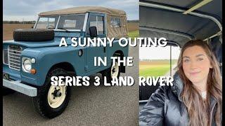 A Sunny outing in a Restored Series 3 Land Rover - The perfect summer pub trip vehicle!