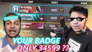 BUYING 100.000 BADGE WITHOUT BEGGING FOR 5M SUBS. EWWW.