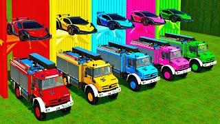 TRANSPORT OF COLORS - TRANSPORTING ALL SUPPER POLICE CAR, FIRE TRUCKS & EMERGENCY WITH TRUCKS - FS22