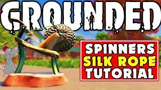 GROUNDED UPDATE! Silk Rope And The Spinner! Crafting Crude Rope Is So Much Easier!