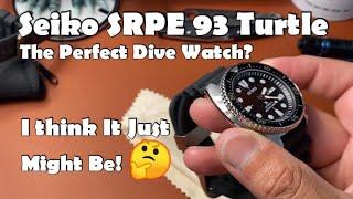 SEIKO SRPE 93 TURTLE REVIEW #watches #seiko #seikoturtle #divewatch