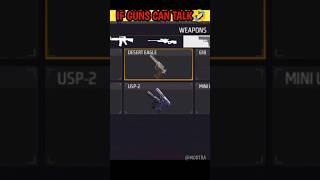 IF PISTOLS CAN TALK IN FREE FIRE||#shorts#freefireshorts#mobtra