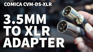 3.5mm to XLR Adapter – Comica CVM-DS-XLR 3.5mm to XLR Stereo Adapter Cable for Microphone