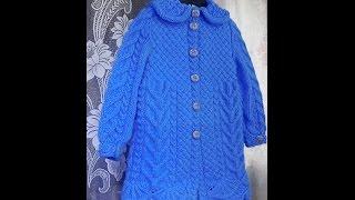 Пальто для девочки спицами. Часть 2 - вяжем лиф.  knitting children's coats