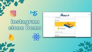 Instagram clone using React & Firebase | React Projects | Advanced React Firebase projects