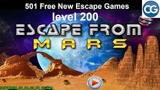 [Walkthrough] 501 Free New Escape Games level 200 - Escape from mars - Complete Game