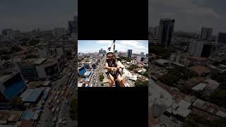 Lola nag zipline kasama alaga nya